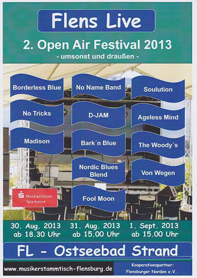 2. Open Air Festival in Flensburg am Ostseebad Strand