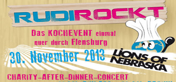 RUDI ROCKT Kochevent am 30. November in Flensburg – Aftershowparty im Volksbad