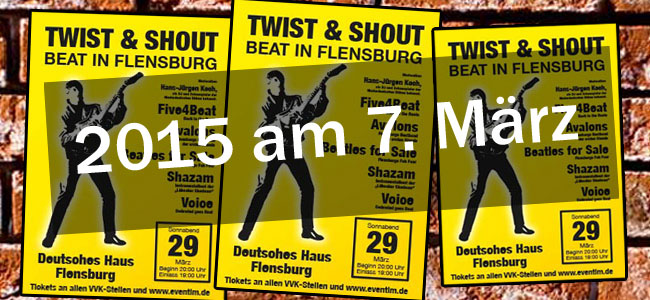 Und wieder Beatfieber im Deutschen Haus Flensburg: Twist & Shout 2015